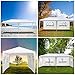 Teekland 10'x20' Outdoor Canopy Party Wedding Tent,Sunshade Shelter,Outdoor Gazebo Pavilion with 4 Removable Sidewalls