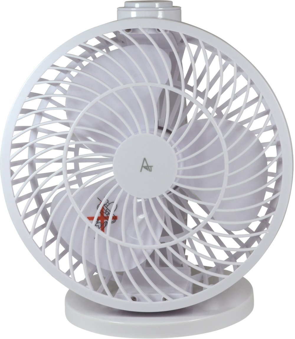 AntilaTech USB Powered Quiet Personal Desktop Mini Fan with Variable Speed Control and Portable Lightweight Design – Suitable for Study, Office, Workshop, Camping and Travel (White)