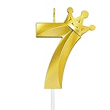 Number 7 Birthday Candle Seven Years Old Happy