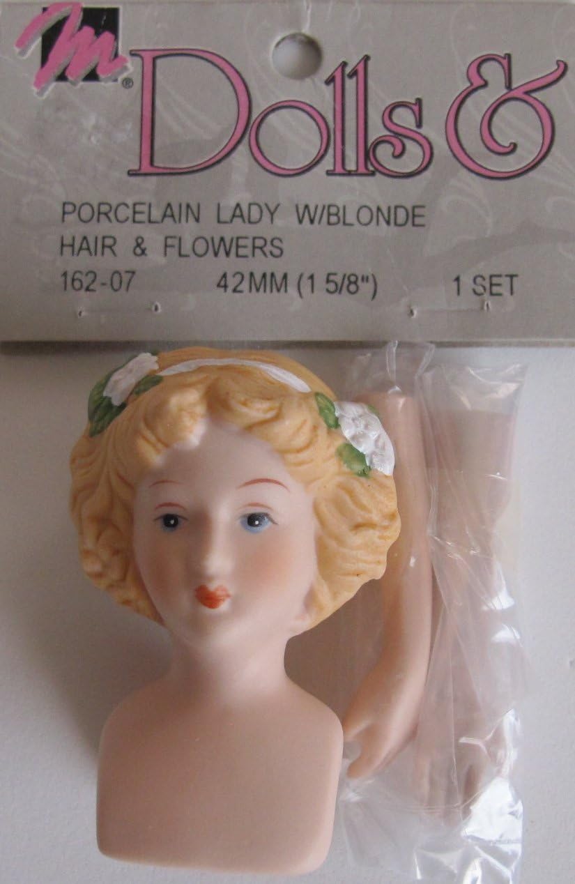 3 Sets 2 Inch Fibre Craft Doll Heads /& Hands blonde