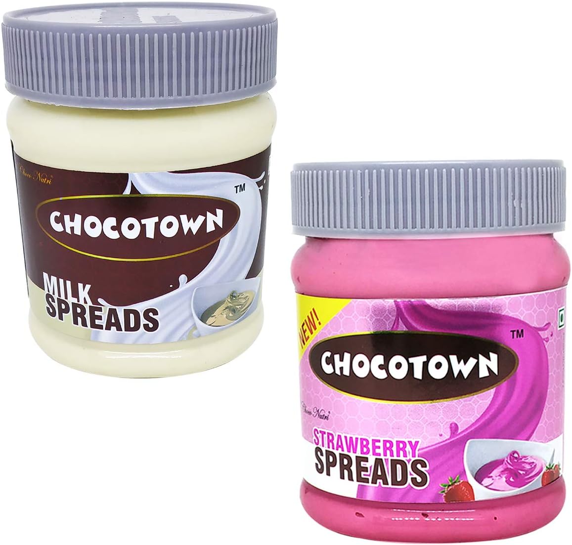 Choco Nutri Chocolate Spreads -Milk Spreads & Strawberry Spreads- 350 gm