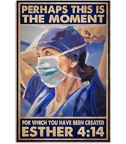 Targa In Metallo Vintage Per Infermiere - 'In A World Full Of Princesses Be A Nurse' - Poster 20x30 Cm - 4
