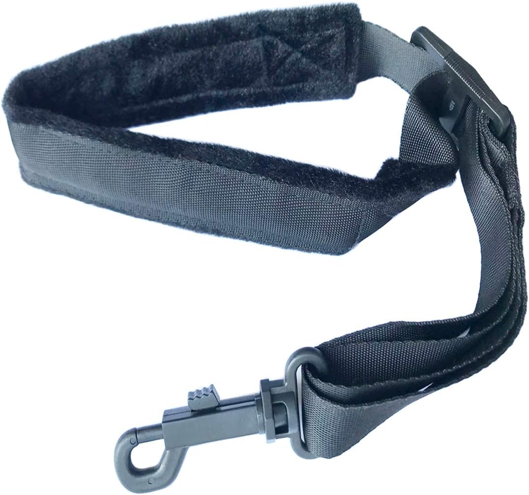 Saxophone Neck Strap Soft Padded Sax Strap for Alto Tenor Saxophone Baritone Soprano Clarinet Horn Music with Thick Swivel Sheepskin Suede Villus Snap Hook