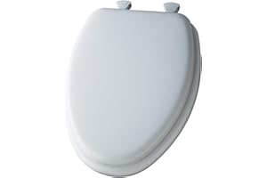 BEMIS Mayfair 113EC000 White Elongated Deluxe Soft Toilet Seat