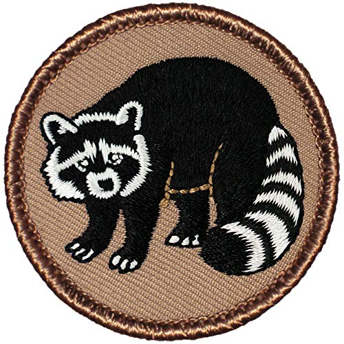 Black & White Raccoon Patrol Patch - 2