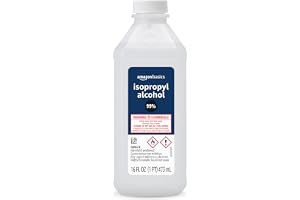 Amazon Basics 99% Isopropyl Alcohol For Technical Use,16 Fluid Ounces, 1-Pack (Previously Solimo)