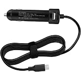 JUYOON 65W USB-C Laptop Car Charger Compatible with Dell Latitude 9430 7530 7430 7330 5330 5430 5530 3330 2-in-1 Laptop P159G P104F P137G P138G P133G P134G P136G P135G P104F P110F Dell Precision 3570