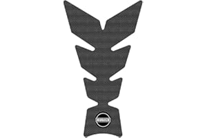 Mogico Silicone Motorcycle Tank Pad - Strong Adhesive Non-Slip Pads, Enhanced Grips & Traction, Fuel Tank Protector, Universal Fit (Black Goat)