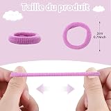 FUYOAL 100 Pcs Baby Hair Bobbles Colorful Cotton Elastic Soft Bands view 3