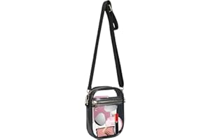 Armiwiin Clear Bag Stadium Approved, Clear Crossbody Purse Bag with Front Pocket for Concerts Sports Festivals