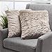 Christopher Knight Home Elise Fabric Pillows with Polyester Fiber Fill, 2-Pcs Set, Light Brown