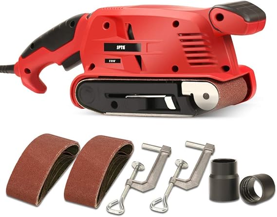 SPTA Lijadora de Banda, 600W Lijadora Eléctrica, 15