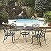 Biscayne Black 5-Piece 48-Inch Outdoor Dining Set by Home Styles