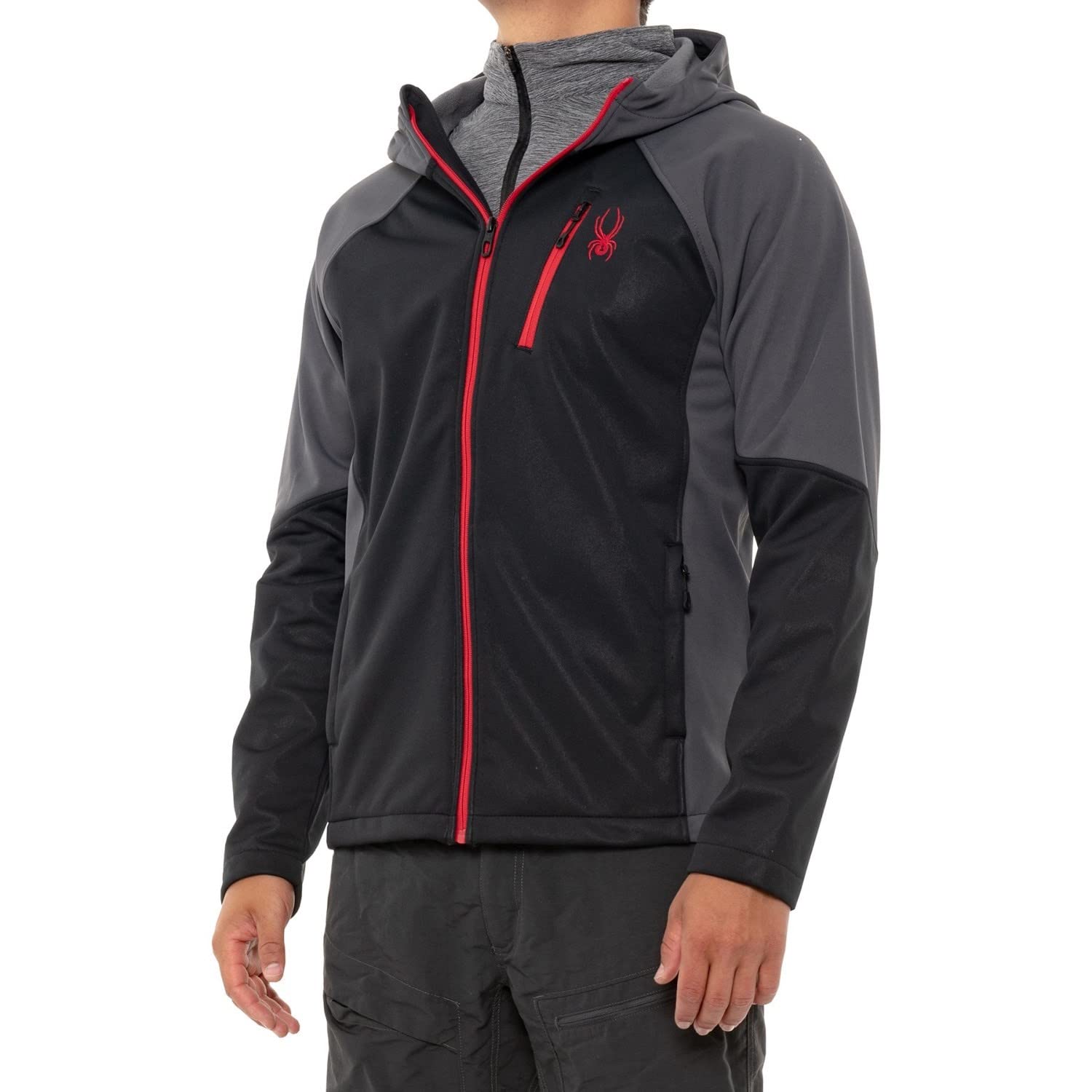 Spyder Men's Full Zip Hooded Soft Shell