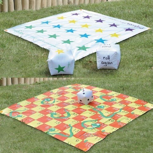 ZoozioĆĀ® Giant Snakes and Ladders - Multi Garden Game Set by My Garden Games
