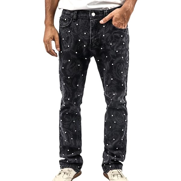 Amazon.com: jupkem Baggy Jeans Men Grunge Skull Pants Y2k Gothic