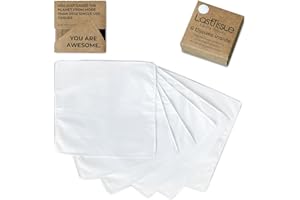 LastTissue Refill - Contains 6 Organic and Soft Cotton Tissues - Eco Friendly Handkerchiefs - Can be Used to Refill The LastT