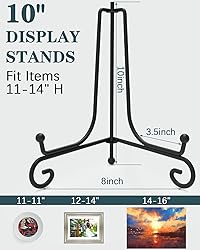 Iron Display Stand 10 Packs, 10 Inches Plate