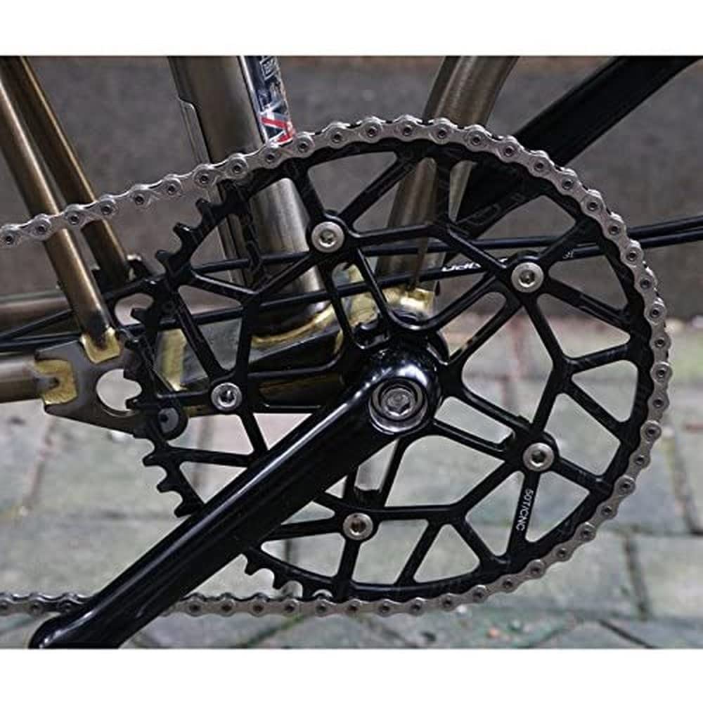 ERROR:#N/A LITEPRO Ultra Lightweight 50T Chainring For BROMPTON Black 84g