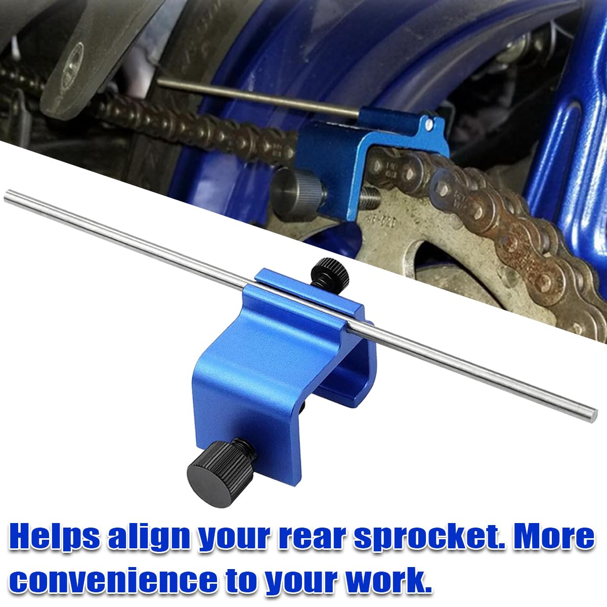 Motion Pro Motorcycle Chain Alignment Tool – 08-0048 – Precise Adjustment