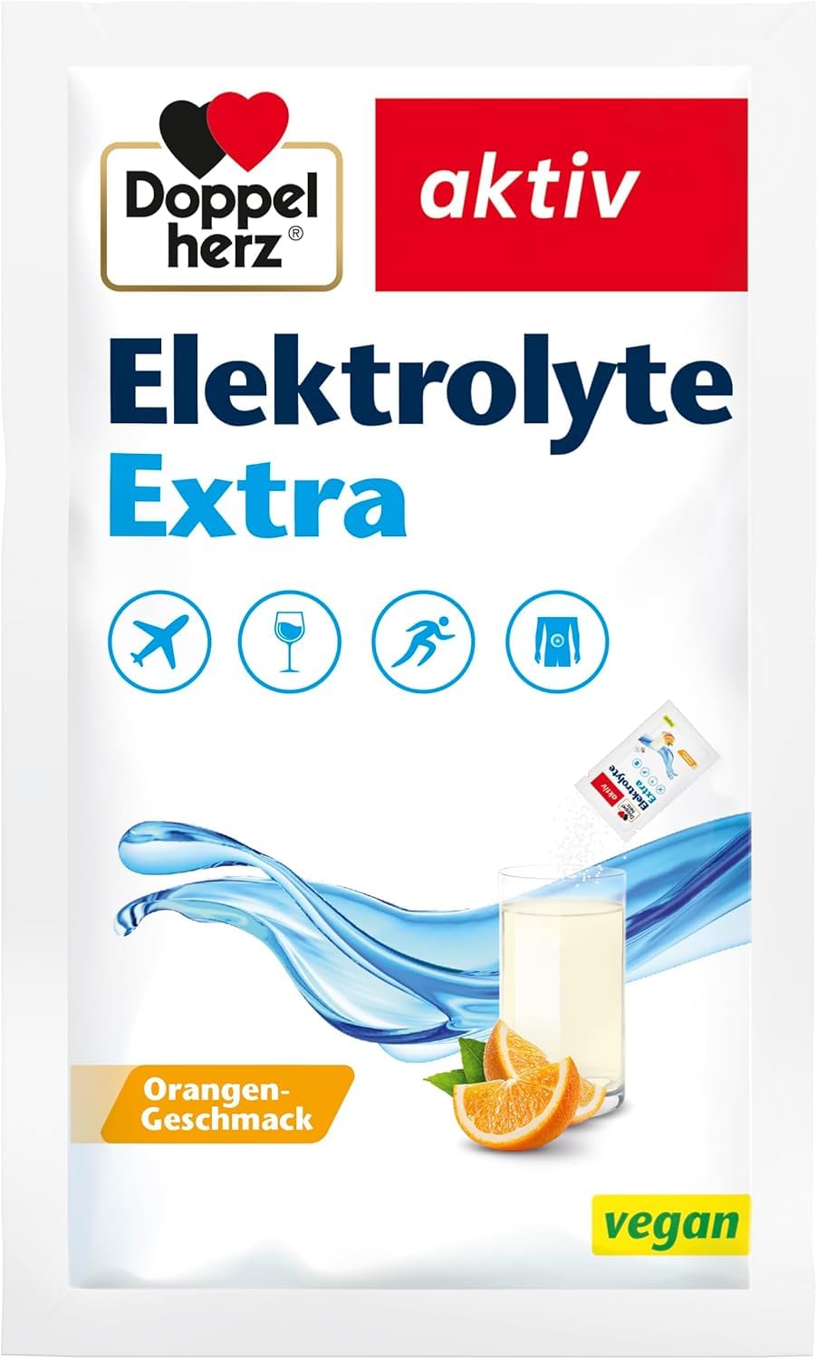 Doppelherz Elektrolyte Extra - Mit Magnesium für das Elektrolytgleichgewicht - VEGAN - 20 Portionsbeutel 3