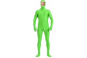 DreamHigh Men's Women's Polyester Spandex Full Body Costume Zentai Suit-Open Face