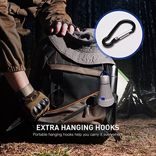 image for PACEARTH Camping Tent Light Bulb Lantern Flashlight 6LED 3W 4 Modes Ca