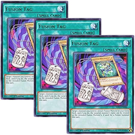 Amazon 3枚セット 遊戯王 英語版 Shvi En066 Fusion 融合識別 レア 1st Edition トレカ 通販
