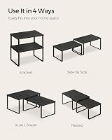 SONGMICS Spice Rack Set of 2 Expandable Cabinet Shelf Organisers KCS02B01 view 8