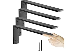 CUGUORDS Countertop Support Bracket 20 inch 4 Pack (3/8" Thick),Premium Heavy Duty Granite Countertop Brackets 20"x8"x2.5",Shelf L Bracket Mantel Corbels for Quartz,Wood,Concrete and Laminate Countertops