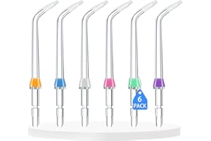CTOYOPN Replacement Tips for Waterpik Water Flosser - Replacement Orthodontic Tips Compatible with Waterpik Water Flossers (6 Orthodontic Tips)