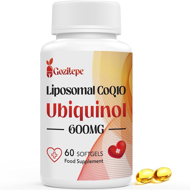 Gozitepe Liposomal CoQ10 Ubiquinol 600mg 60 Softgels High Absorption