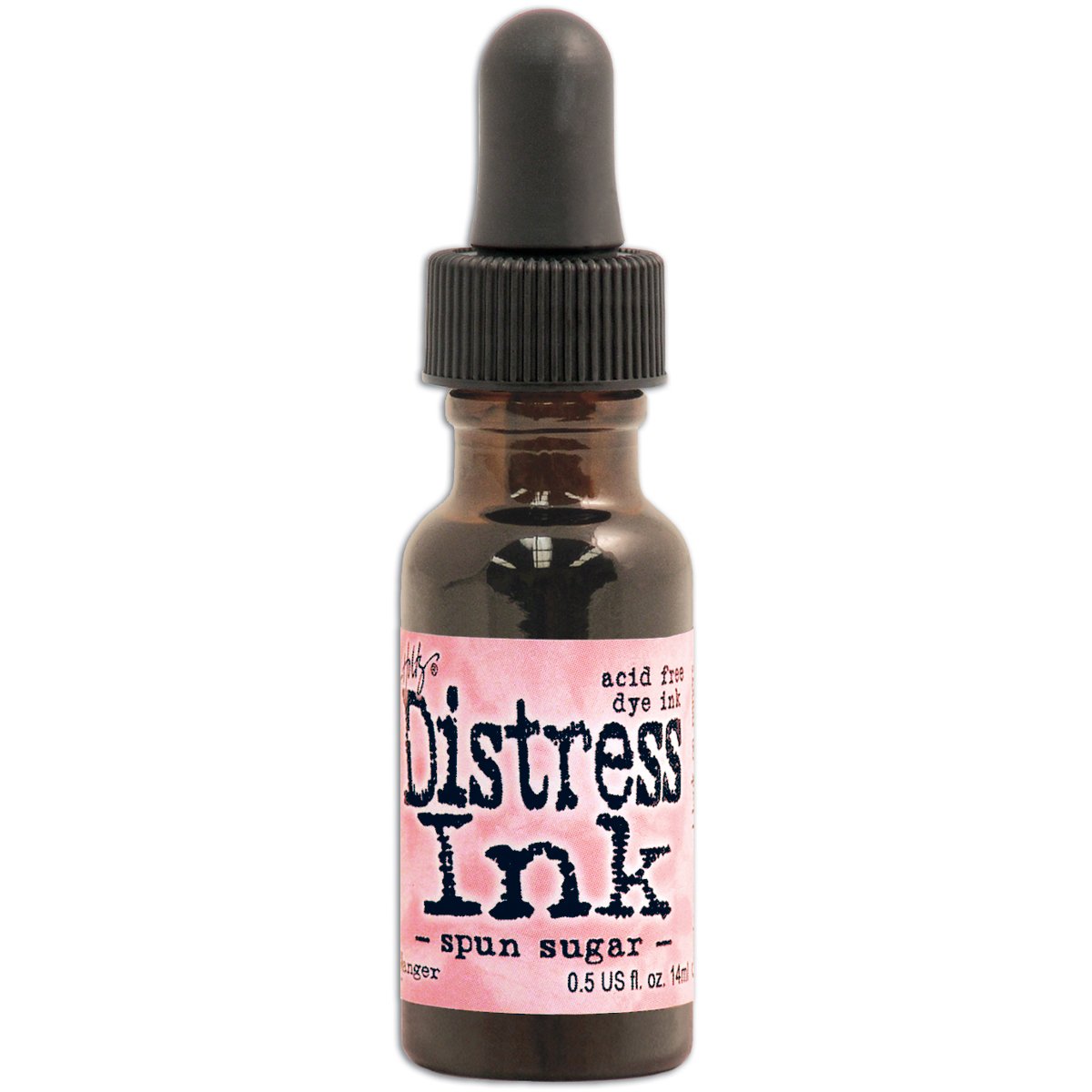 Tim Holtz 0.5 oz Distress Ink Re-Inker Spun Sugar, Pink