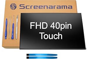 SCREENARAMA New Screen Replacement for Dell DP/N 0V1J85 V1J85 OV1J85 40pin Touch FHD 1920x1080 IPS LCD LED Display with Tools