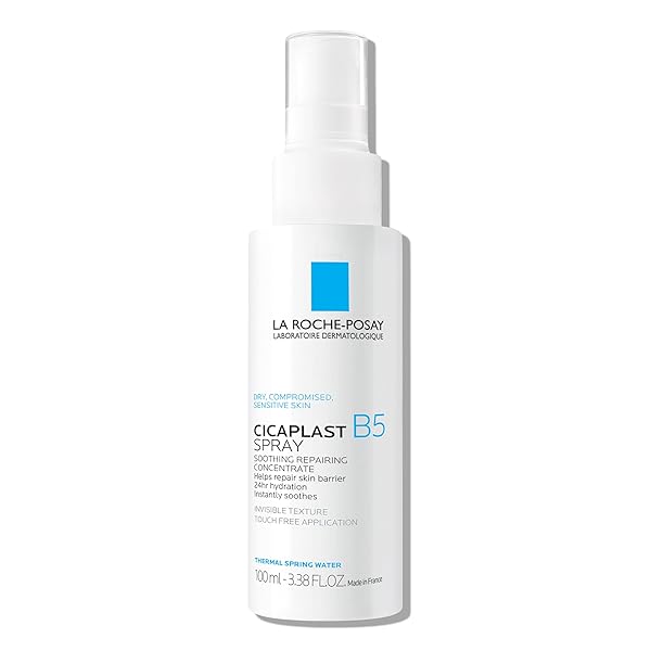 LA ROCHE-POSAY CICAPLAST B5 SPRAY WITH VITAMIN B5 PANTHENOL & MADECASSOSIDE, HYDRATING FACE MIST FOR SKIN BARRIER REPAIR, SOOTHING TOUCH-FREE FACE & BODY SPRAY, SENSITIVE SKIN & DERMATOLOGIST TESTED
