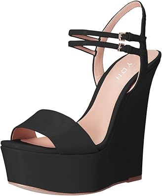 high wedge heel slingback sandals