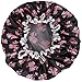 LRKC Women's Waterproof Double Layered Reusable Bathing Shower Cap, Pink Bows