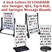 Sidewalk Sign Replacement Letter Set for White Signs, 4 Inch Letters Fit 24x36 Inch Sign Faces