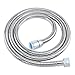 HOMEIDEAS Flexible Shower Hose Stretch 59-Inch to 79-Inch Stainless Steel Extra Long Shower Hose Replacement Handheld Shower Head Hose Extension, Polished Chrome