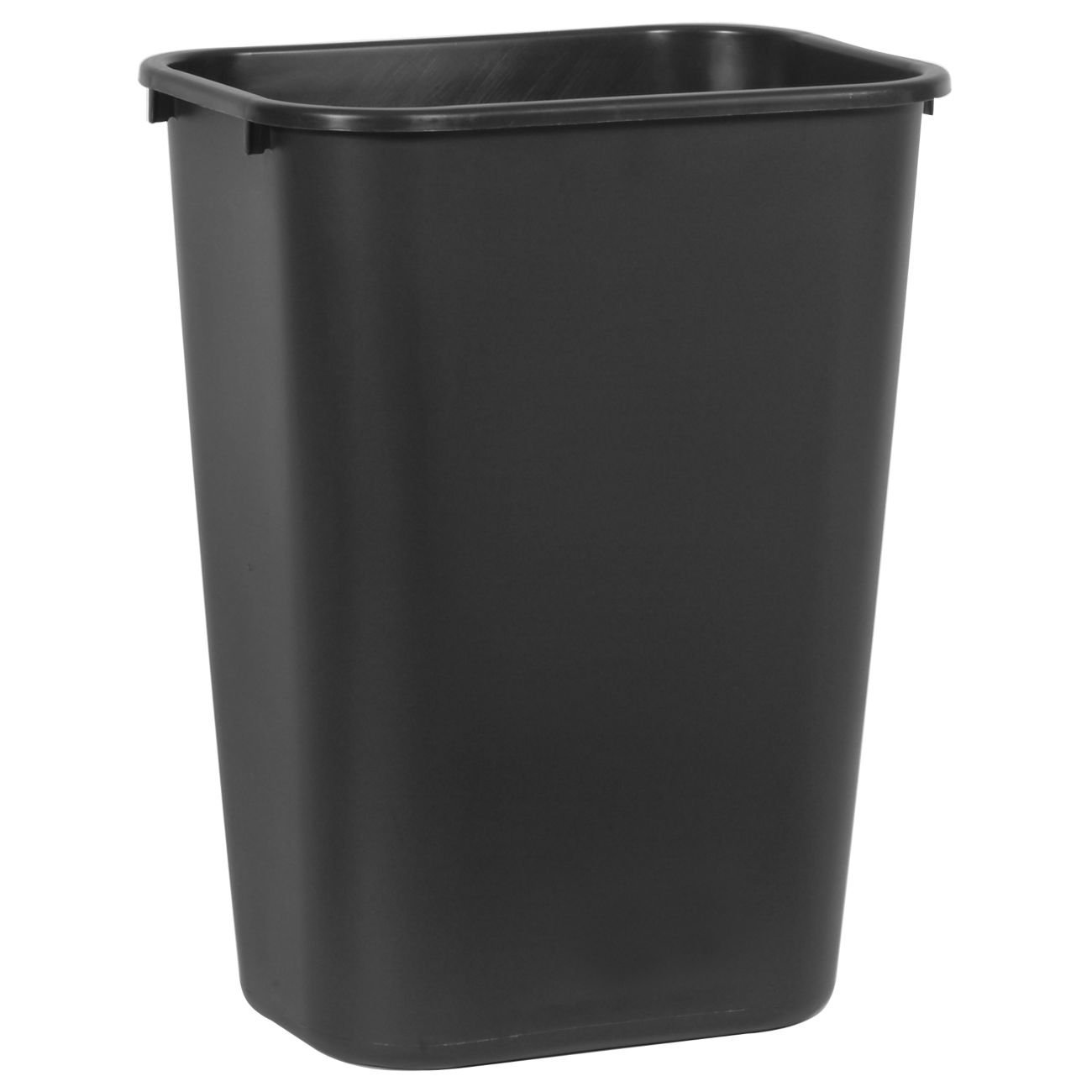 Rubbermaid Commercial Products Plastic Resin Wastebasket Trash Can for Bedroom Bathroom, Office, 10 Gallon/41 Quart, Black (Pack of 4): Industrial & Scientific