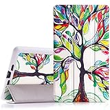 MoKo Google Nexus 7 2013 FHD 2nd Gen Case - Ultra Slim Lightweight Smart-Shell Stand Cover Case with Auto Wake/Sleep for Google Nexus 2 7.0 Inch 2013 Generation Android 4.3 Tablet, Lucky Tree