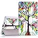 MoKo Google Nexus 7 2013 FHD 2nd Gen Case - Ultra Slim Lightweight Smart-Shell Stand Cover Case with Auto Wake/Sleep for Google Nexus 2 7.0 Inch 2013 Generation Android 4.3 Tablet, Lucky Tree