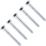 TERF M10 x 150mm Coach Screws Hex Head Pack of 5 view 1