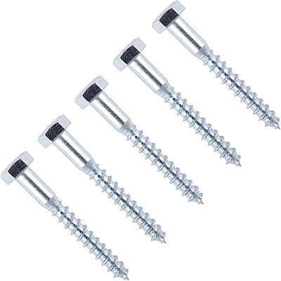 TERF M10 x 150mm Coach Screws Hex Head Pack of 5