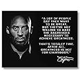 Brooke & Vine Art Print Kobe Bryant Inspirational Quote Poster (UNFRAMED 12 x 16 inches) - Modern Wall Decor for Home Office Gym Mancave Boy Room