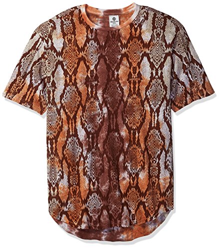 Akademiks Men s Big and Tall Snake Long Length T-Shirt B&t, Brown, 4XL