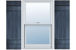 Builder's Choice EVB14047IB Shutters, 47"H, Indigo Blue