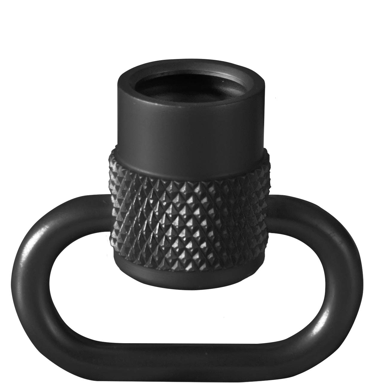 HALDER Unisex - Adults Push & Go Inlet with Bracket for Belt Shackle, Diameter 9.5 x 1 mm, Black, Rotatable, 6.0 mm / 23 mm