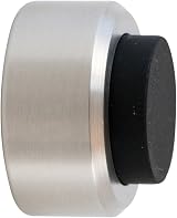 Stoppwerk Stainless Steel Door Stop Wall Mounted Ø3.2cm H2cm with Rubber Buffer view 3