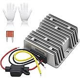 Triumilynn DC 48V 36V Step Down to 12V 10A 120W Voltage Reducer Converter for Golf Cart Converter Voltage Regulator Transform